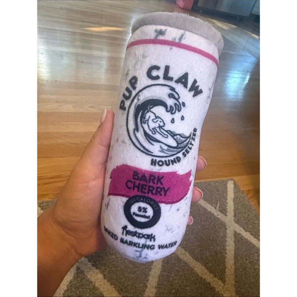 Pup Claw Bark Cherry Plush Dog Toy